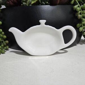 Classic White Teabag Holder / Spoon Rest Le Creuset New